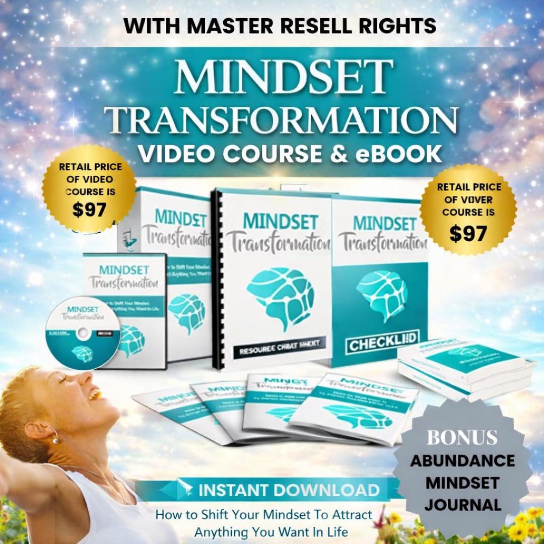 MRR Mindset Transformation Video Course & Ebook, Master Resell Rights ...