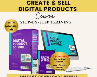 Curso MRR: Cómo crear y vender productos digitales, Derechos de reventa, Escuela de productos digitales, Curso de ingresos pasivos, Bonos