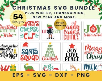 Christmas svg Bundle, 170+ Holiday Designs, Thanksgiving svg Halloween svg 4th July, Cinco de Mayo, New Year SVG Instant Download Mug gift