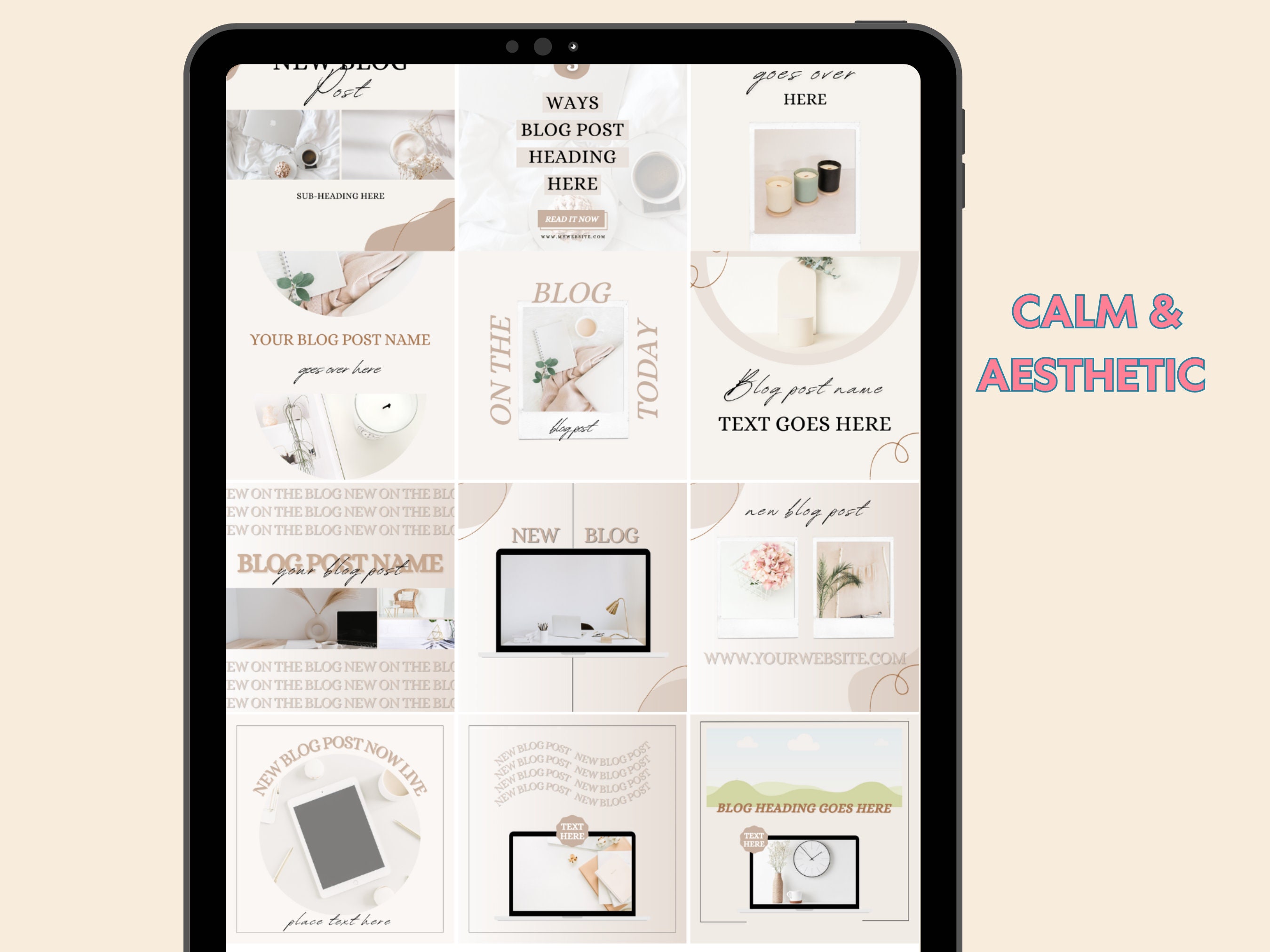 PLR 71 Blog Post Templates, PLR Bundle, Editable in Canva, Neutral ...