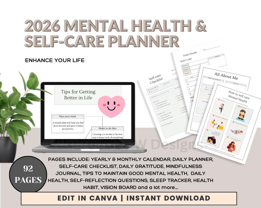 MRR 2026 Mental Health Planners Bundle, Master Resell Rights, PLR, ADHD ...