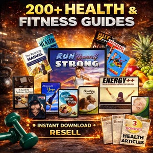 Health and Fitness Guides 200+ Resell ebooks, Gym Trainer, Personal Trainer, Nutrition, Health Articles, Passive Income, Fitness Planner,