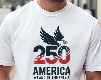 アメリカ建国250周年記念 愛国的イーグルシャツ USA 1776–2026 記念