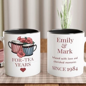 Personalized 40th Anniversary Gift Custom Year and Names Ruby Wedding Anniversary Gift 40 Years Gift For Couples Custom Gift For Parents