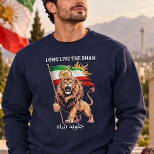 Camiseta Viva o Xá Leão da Pérsia Irã Livre Liberdade Herança Persa