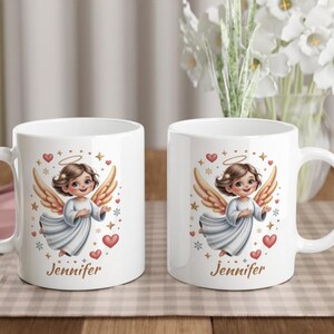 Taza de ángel personalizada con nombre imagen 17