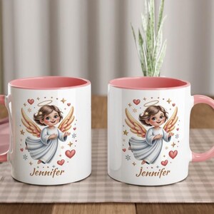 Taza de ángel personalizada con nombre imagen 11