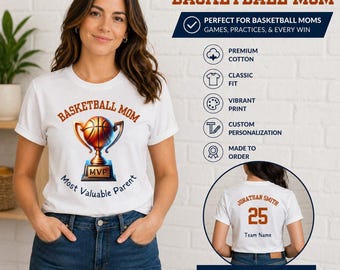 Personalized Basketball Mom MVP Shirt, Sport Season Tee