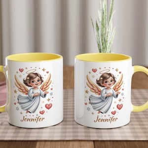 Taza de ángel personalizada con nombre imagen 14