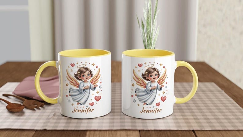 Taza de ángel personalizada con nombre imagen 14