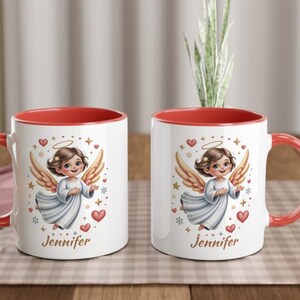 Taza de ángel personalizada con nombre imagen 10