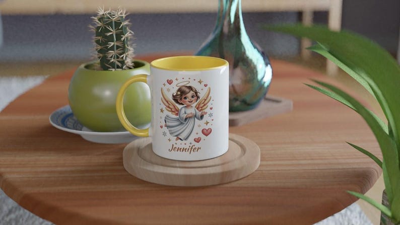 Taza de ángel personalizada con nombre imagen 15