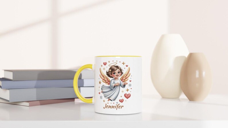 Taza de ángel personalizada con nombre imagen 13