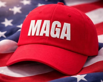 MAGA-hoed Trump 2024, geborduurde Flexfit-baseballpet