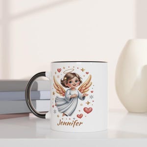 Taza de ángel personalizada con nombre imagen 5