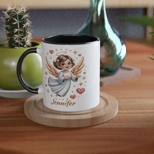 Taza de ángel personalizada con nombre imagen 6