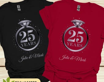 Personalized Gifts Anniversary Couple Matching Silver Anniversary Gifts 25th Anniversary Gifts For Couples Wedding Custom Gift For Parents