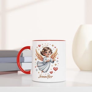 Taza de ángel personalizada con nombre imagen 9