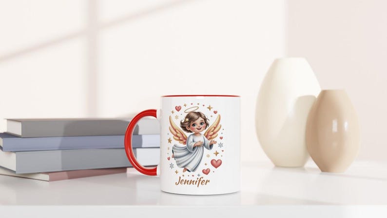 Taza de ángel personalizada con nombre imagen 9