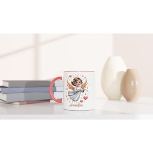 Taza de ángel personalizada con nombre imagen 4