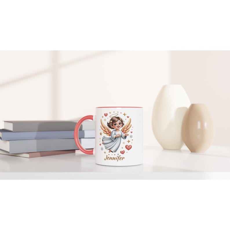 Taza de ángel personalizada con nombre imagen 4