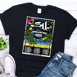 311 Unity Tour 2025 Peacock T-Shirt Schwarz 2025 Pfau