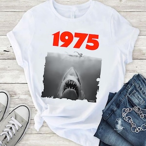 Jaws Fade Graphic T-Shirt & Hoodie - Unisex Adult Apparel
