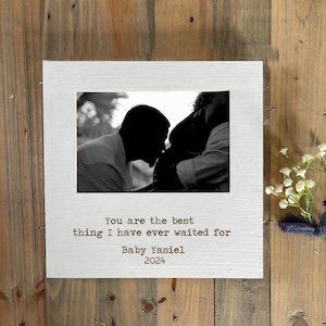 Baby Announcement, Custom Pregnancy Picture Frame, Personalized Baby Shower gift, Baby Nursery Decor, Embarazo, Regalo Bebe, Baby shower