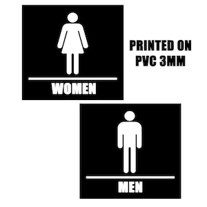 Bathroom Signs, Business Restroom Sign, Business Bathroom Sign, Restaurant Sign, Restaurant Restroom, Commercial Restroom Sign