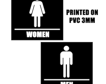 Bathroom Signs, Business Restroom Sign, Business Bathroom Sign, Restaurant Sign, Restaurant Restroom, Commercial Restroom Sign
