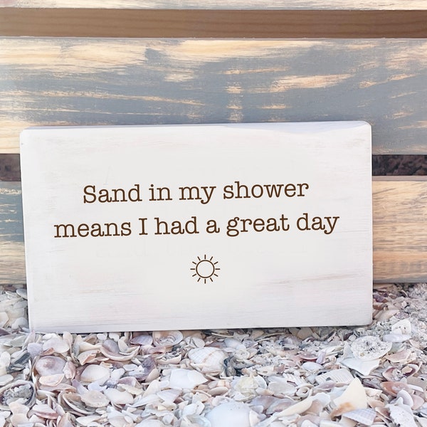 Beach Saying wood decor, Beach saying decor, beach wood sign, farmhouse wood sign, beach quote sign, coastal living, coastal wood decor