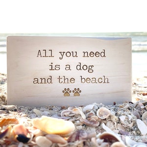 Dog Beach Sign, Dog sign, Dog Decor, Dog lover, Beach Dog sign, Beach decor, coastal decor, dog wood sign, pet lover, pet beach