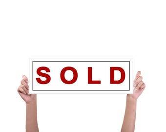 SOLD photo prop, Closing day Sign, Realtor sign, Realtor photo prop, Realtor closing day, New house