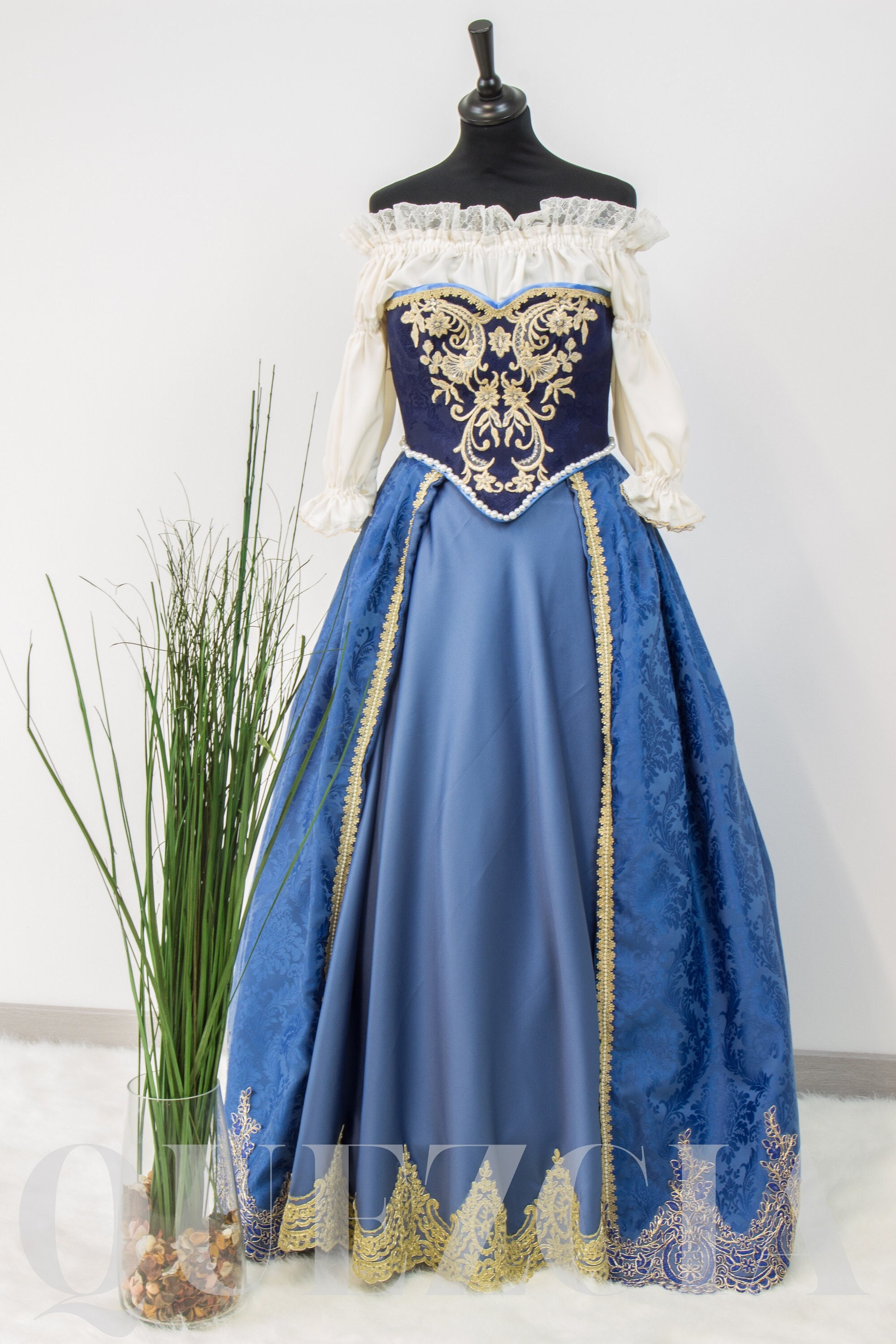 bershka blue dress Ariel Princess Ariel Cosplay Costume main image 1