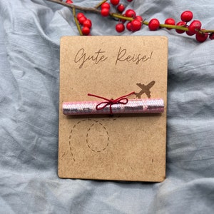 Tarjeta de madera de regalo de dinero "Que tengas un buen viaje" regalo de vacaciones regalo de despedida tarjetas de billetes de boda de cumpleaños tarjeta de felicitación