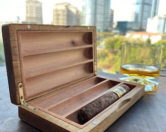 Handmade Wooden 6’’/60 Ring Cigar Box