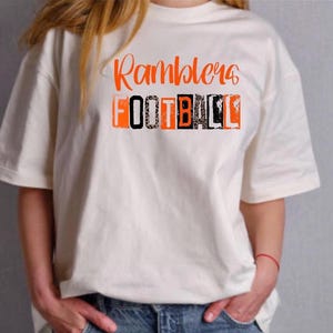 Ramblers Football Stamped Leopard PNG Digital Download Sublimation File