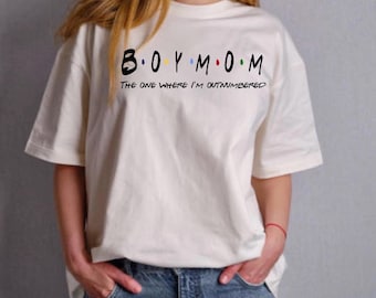 Boy Outnumbered mom Friends Font PNG Digital Download Sublimation File