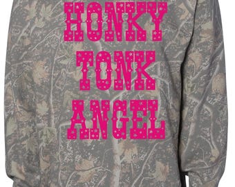 Honky Tonk Angel PNG Digital Download Sublimation File