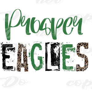 Stamped Prosper Eagles Leopard PNG Digital Download Sublimation File