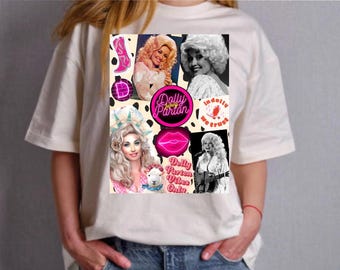 Dolly Parton Collage PNG Digital Download Sublimation File