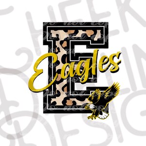 Eagles E Leopard Sublimation Digital Download PNG File