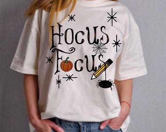 Hocus Focus School ハロウィン 秋 スパイダー パンプキン PNG デジタル ダウンロード 昇華ファイル