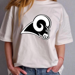 Ram Black and White School Mascot Sports Mascot PNG Sublimation Digital Download File