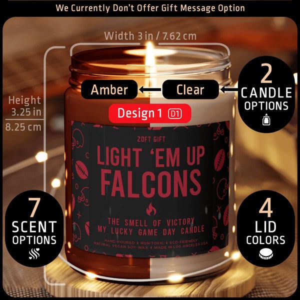 Light Em Up Falcons Candle, Atlanta Falcons Gift Candle, Atlanta Win, Falcons Win, Unique Gift Idea, Game Day Home Decor, Sport Game Candle