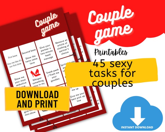 Couple Games Pack Grown Ups DIGITAL Instant Download Gift for Him / Her  Date Night Last Minute Naughty Anniversary/valentine's Gift 