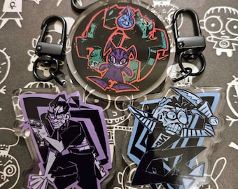 JTHM / I Feel Sick double-sided keychains