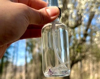 Lavender Hydrosol | 100% natural herbal water | 2oz hair & face spray | fluorite | Quartz | Crystals