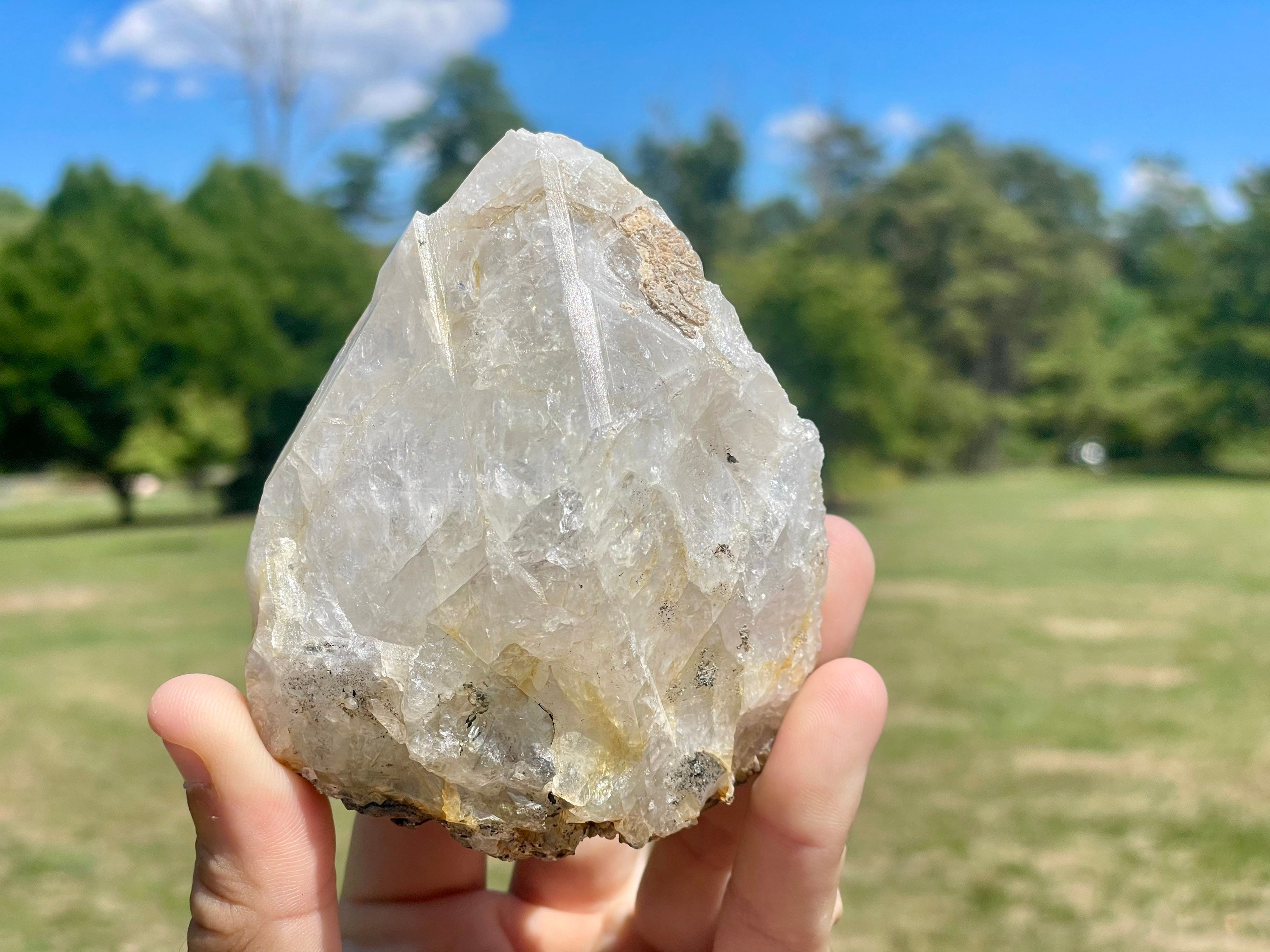 Large Rare Herkimer Diamond Imperfect Beautiful Raw Specimen Ethical Source