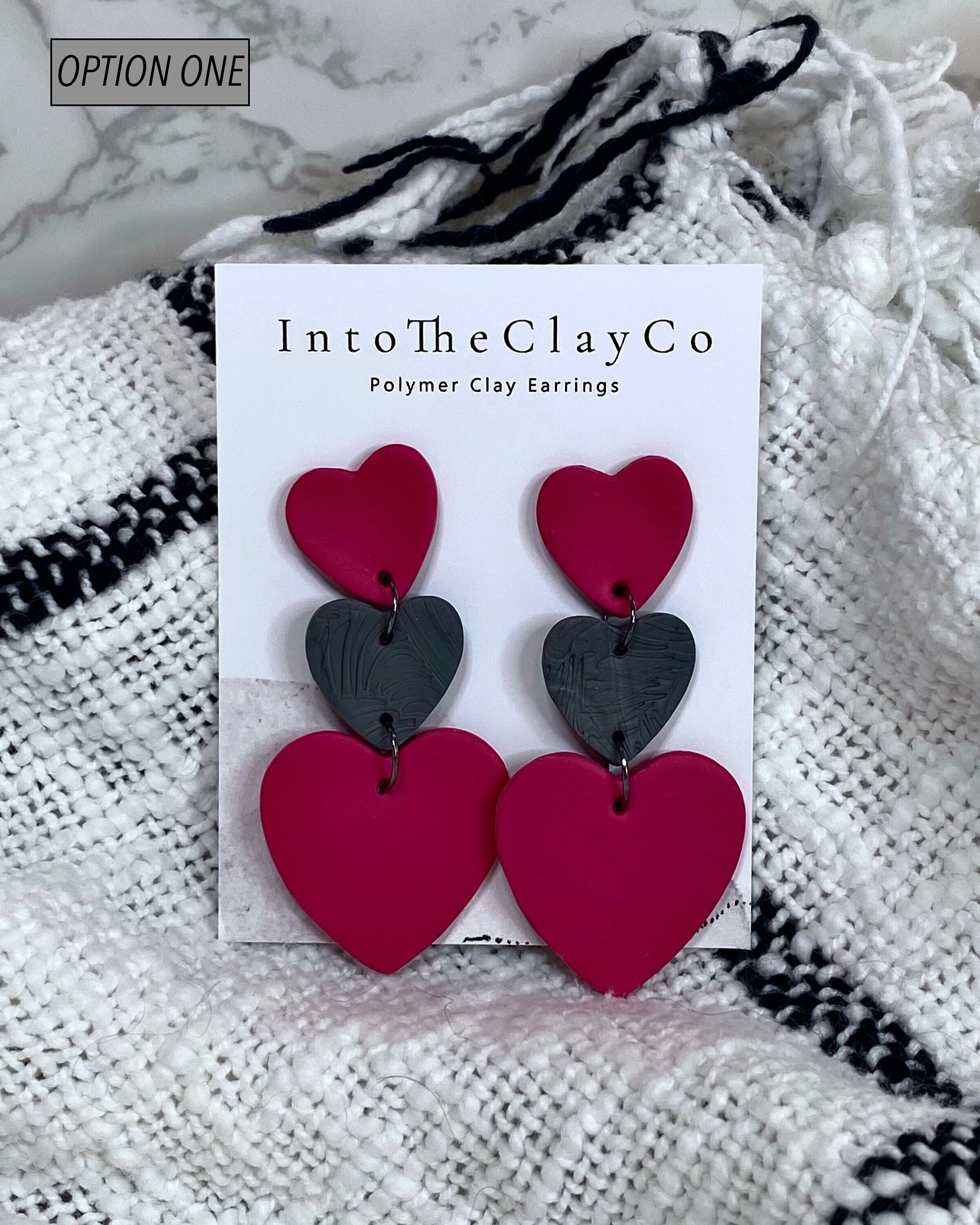 statement earrings clay earrings Valentine\u2019s Day gift for her gifts for her earrings Valentine\u2019s Day gifts polymer clay earrings